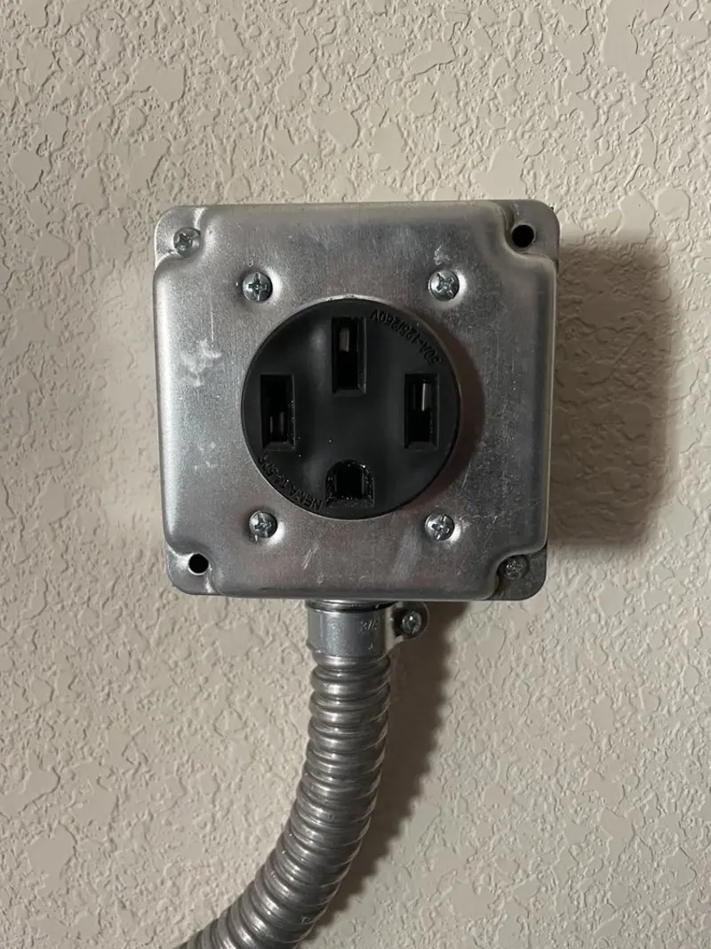 NEMA 14-50 outlet installed for Electrical Panel Upgrade in Ferguson